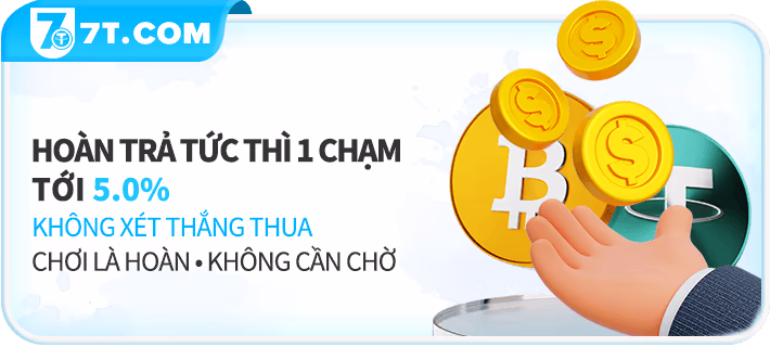 ưu đãi hoàn trả - nhà cái 7t7707